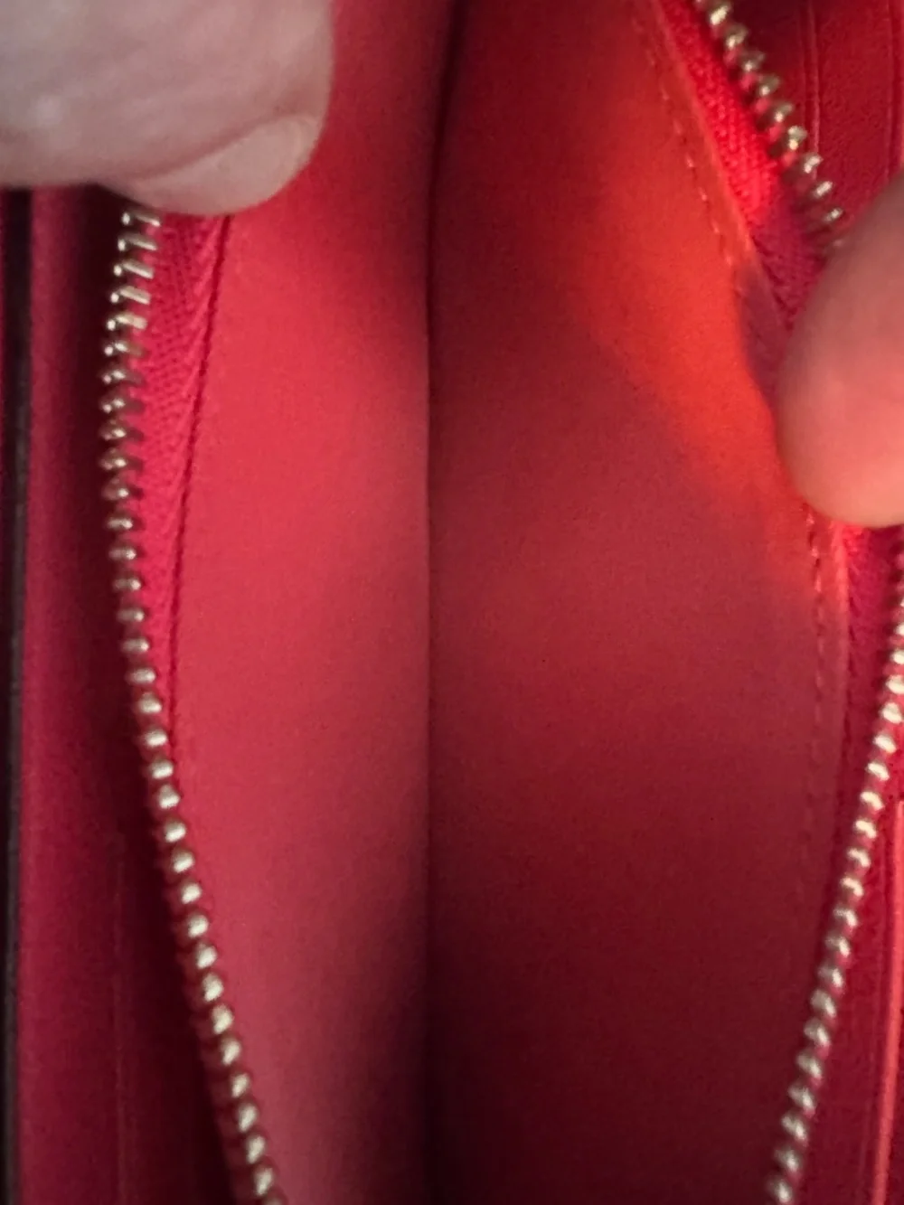 Dior full zip wallet